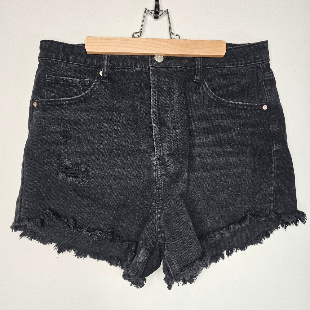 Wild Fable High Rise Denim Shorts Black size 12